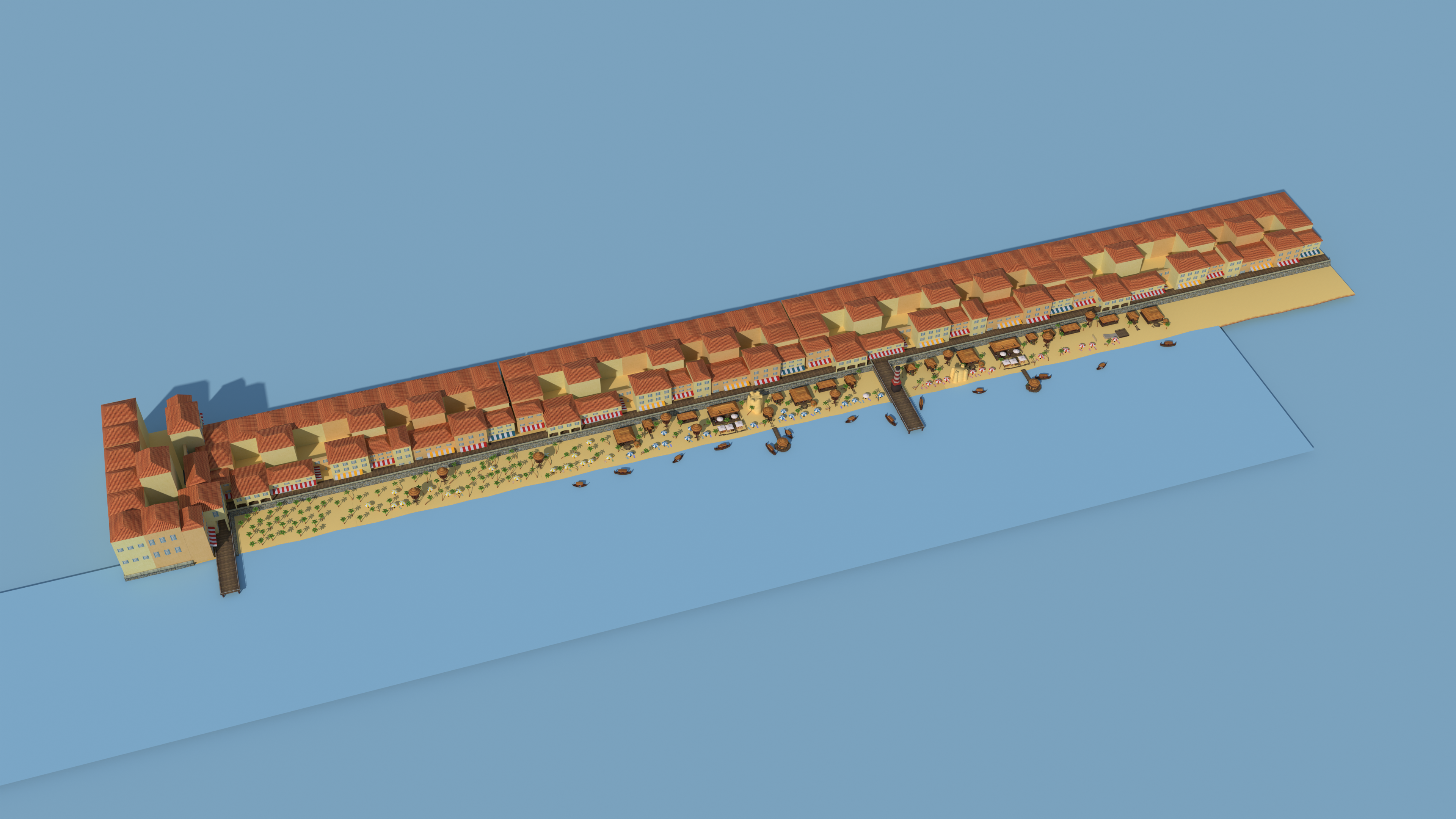 Beach flight map