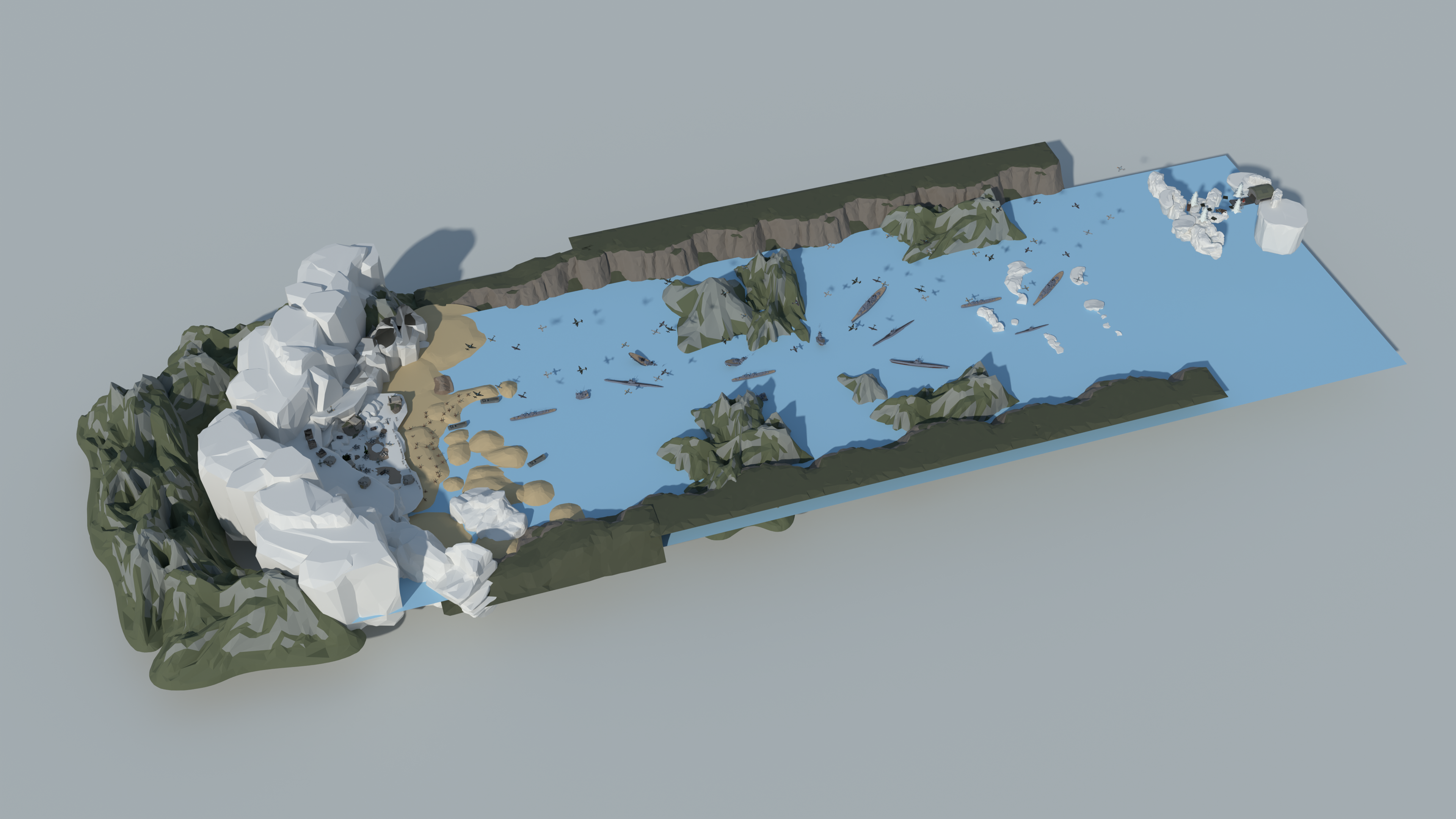 Clouds flight map