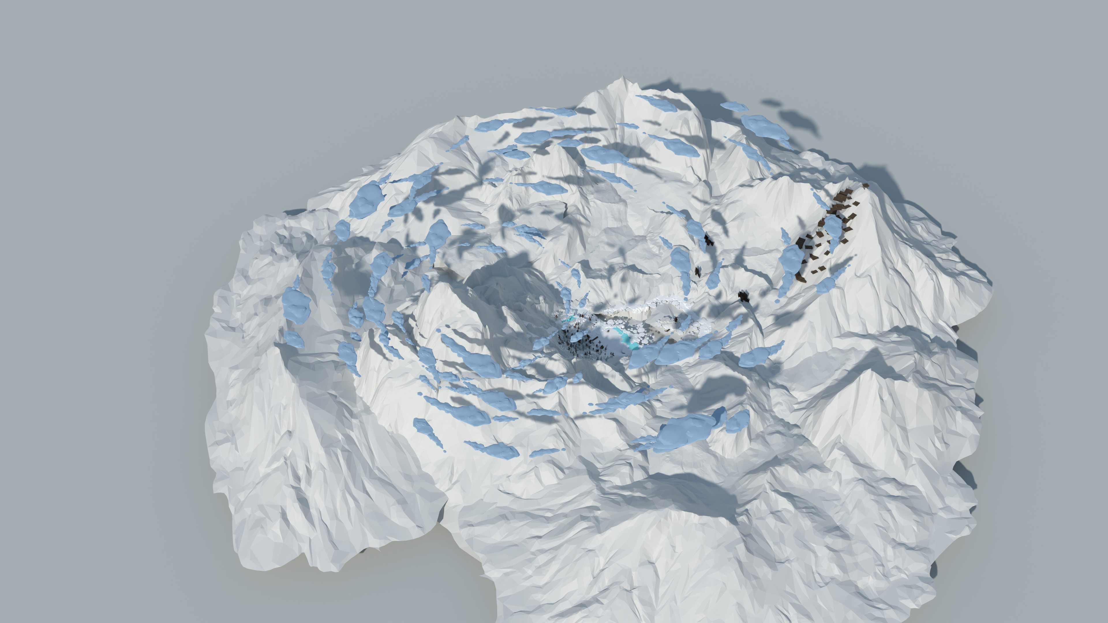 Mountain flight map
